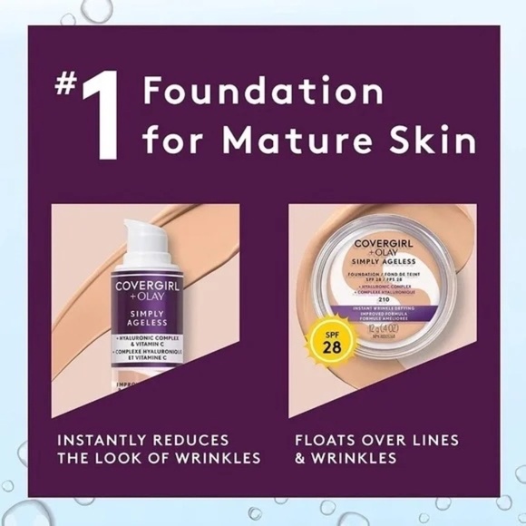 ๐3/$15๐ COVERGIRL +Olay Simply Ageless 3-in-1 Liquid Foundation 275 Soft Sable - Picture 4 of 7
